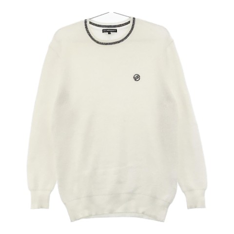 ROSASEN ロサーセン ニットセーター ホワイト系 L 【中古】ゴルフウェア メンズ