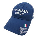 BEAMS GOLF ビームスゴルフ キャップ ネイビー系 57-59 【中古】ゴルフウェア