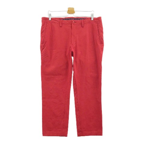 23区GOLF ニジュウサンクゴルフ ストレッチパンツ レッド系 94 【中古】ゴルフウェア メンズ
