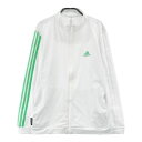 ADIDAS GOLF アディダスゴルフ ジップジャケット ホワイト系 L 【中古】ゴルフウェア メンズ