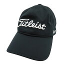 TITLEIST タイトリスト ロゴ キャップ ブラック系 【中古】ゴルフウェア