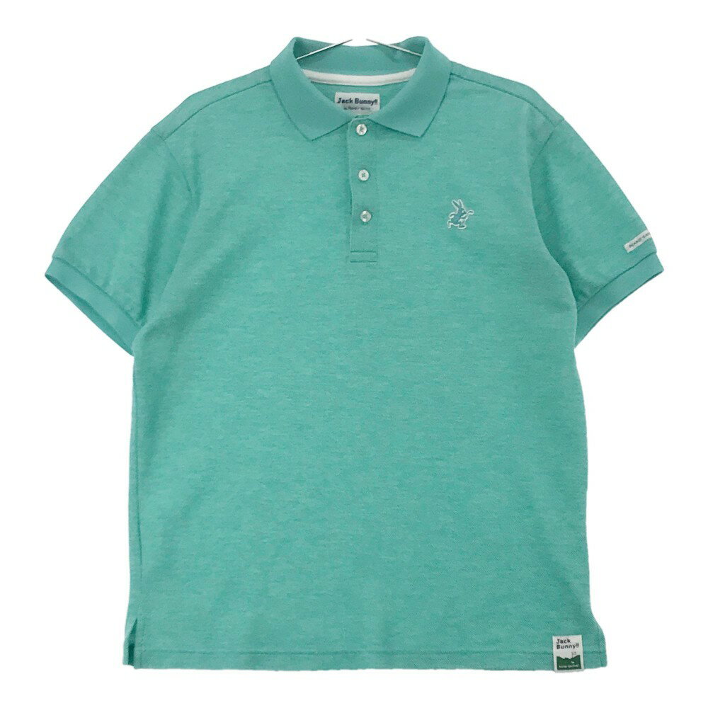 JACK BUNNY ジャックバニー 半袖ポロシャツ グリーン系 5 【中古】ゴルフウェア メンズ