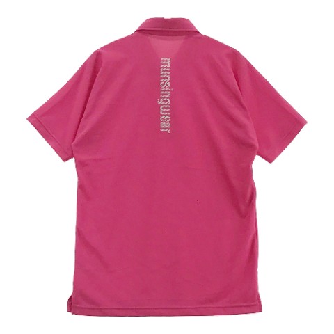 MUNSINGWEAR マンシングウェア 半袖ポロシャツ ピンク系 M 【中古】ゴルフウェア メンズ