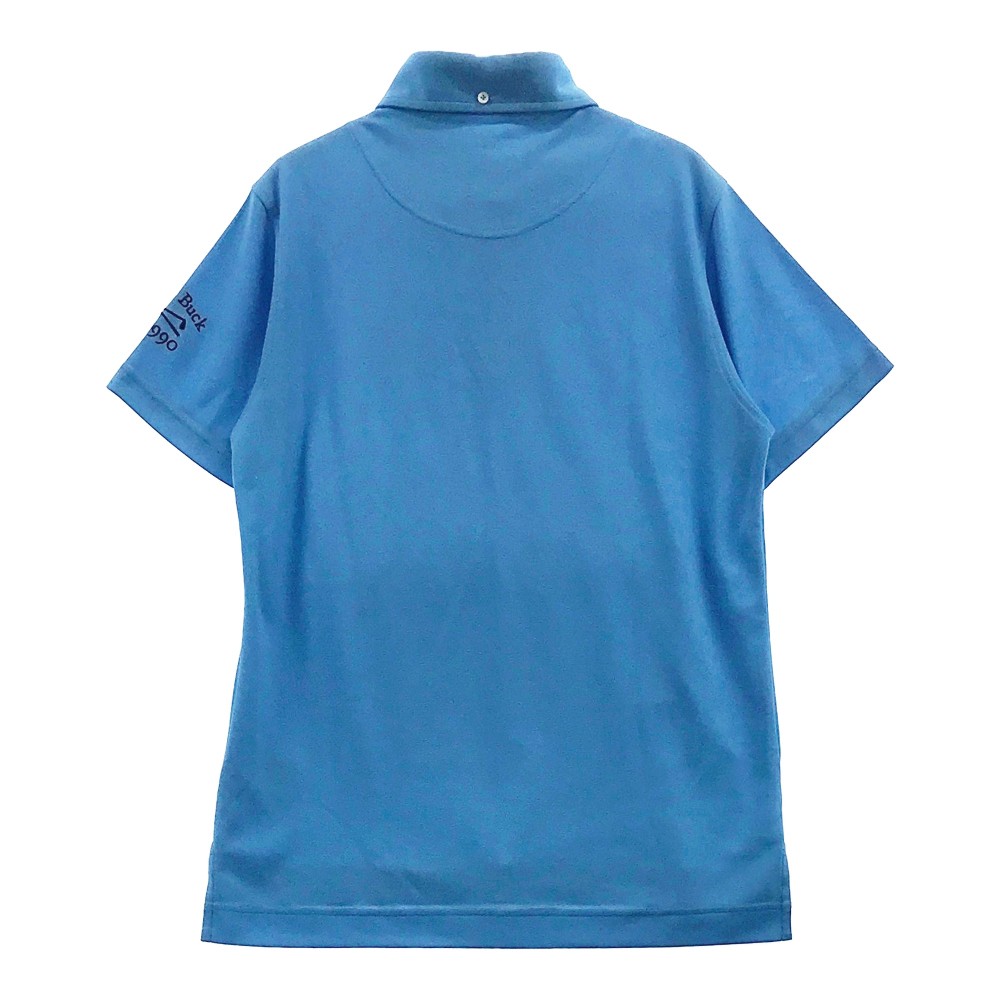 CUTTER&BUCK カッターアンドバック ポロシャツのみ ボタンダウン 半袖ポロシャツ ブルー系 M 【中古】ゴルフウェア メンズ
