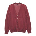 PAPAS パパス カーディガン レッド系 L 【中古】メンズ