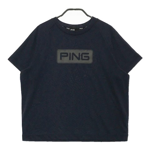 PING ピン 2022年モデル 半袖Tシャツ ネイビー系 M 【中古】ゴルフウェア メンズ