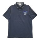 ADABAT アダバット 半袖ポロシャツ ボーダー柄 ネイビー系 48 【中古】ゴルフウェア メンズ(4)