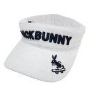 JACK BUNNY ジャックバニー 2022年モデル サンバイザー ホワイト系 FR 【中古】ゴルフウェア