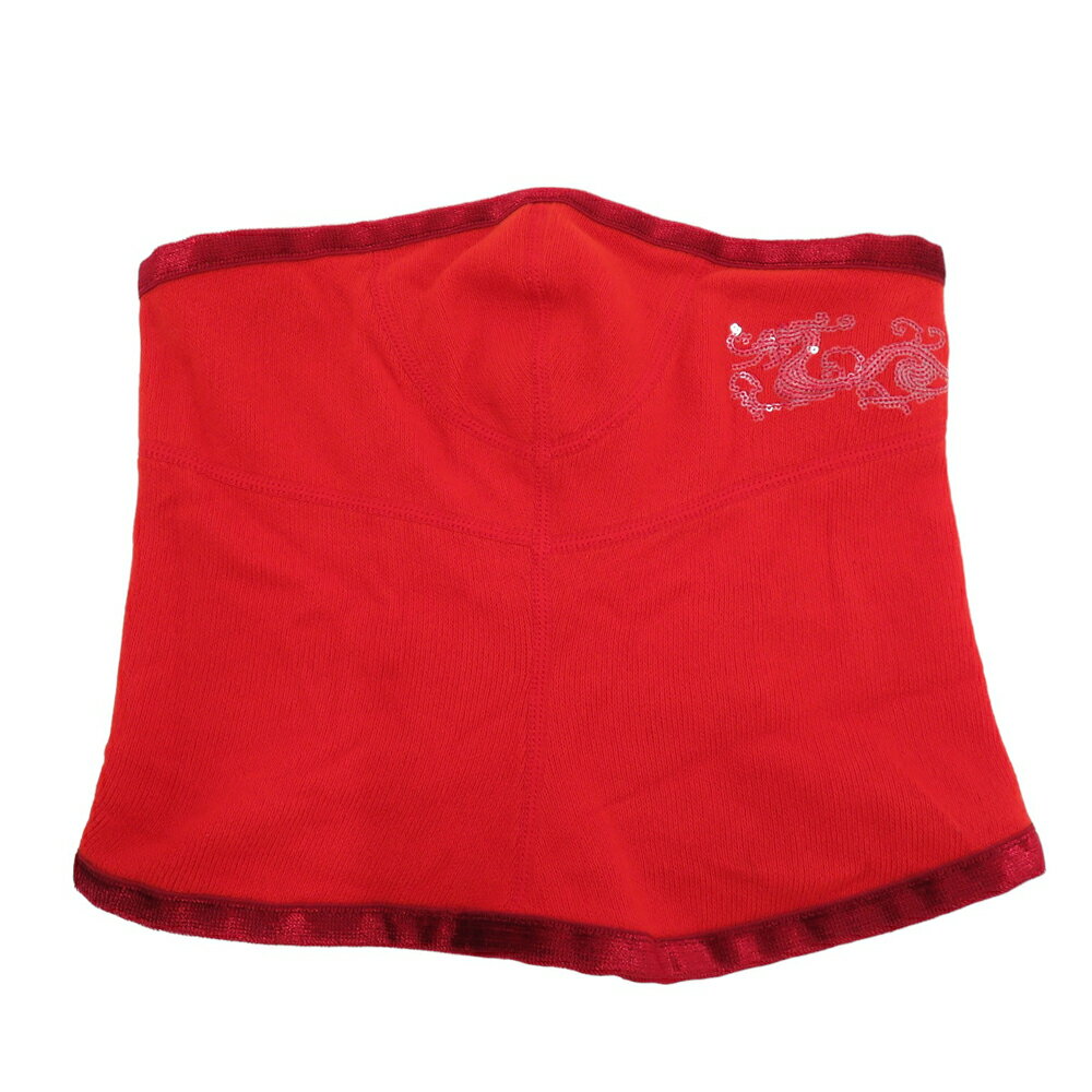 DANCE WITH DRAGON ダンスウィズドラゴン ネックウォーマー レッド系 F 【中古】ゴルフウェア