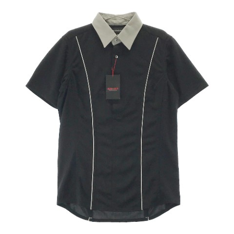BLOOD SHIFT ブラッドシフト BLS-150 半袖ポロシャツ ブラック系 48 【中古】ゴルフウェア メンズ