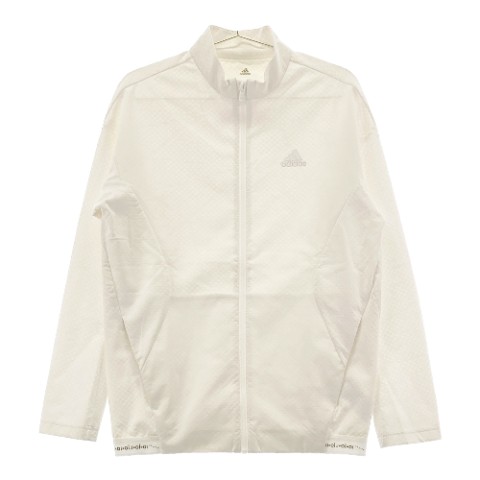 ADIDAS GOLF アディダスゴルフ FI8765 フルジップ 長袖ジャケット ホワイト系 L 【中古】ゴルフウェア メンズ