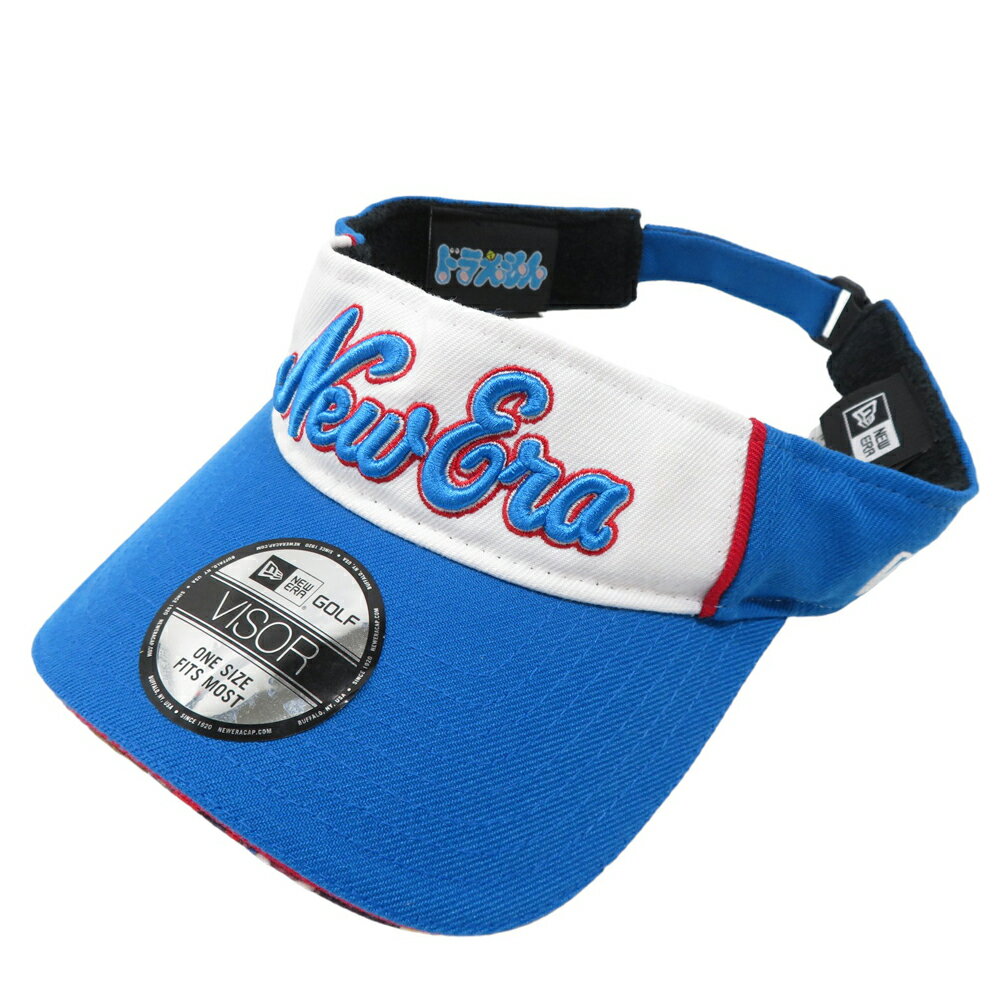 NEW ERA ニューエラ ×ドラえもん サンバイザー ブルー系 【中古】ゴルフウェア 1