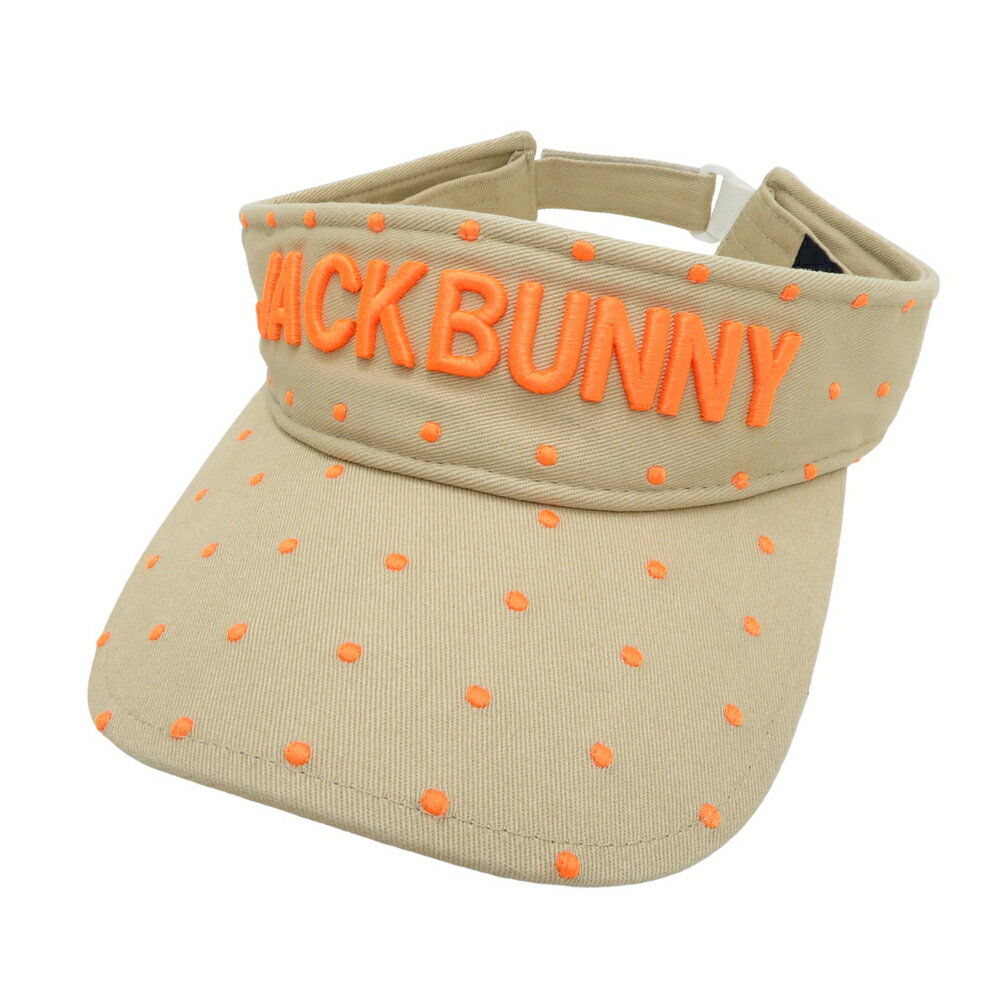 JACK BUNNY ジャックバニー サンバイザー ブラウン系 【中古】ゴルフウェア