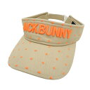 JACK BUNNY ジャックバニー サンバイザー ブラウン系 【中古】ゴルフウェア