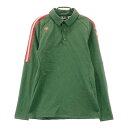 DESCENTE GOLF デサントゴルフ 長袖ポロシャツ グリーン系 S 【中古】ゴルフウェア メンズ(4)