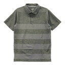 PUMA GOLF プーマゴルフ 531570-08 半袖ポロシャツ ボーダー柄 グレー系 M 【中古】ゴルフウェア メンズ(4)