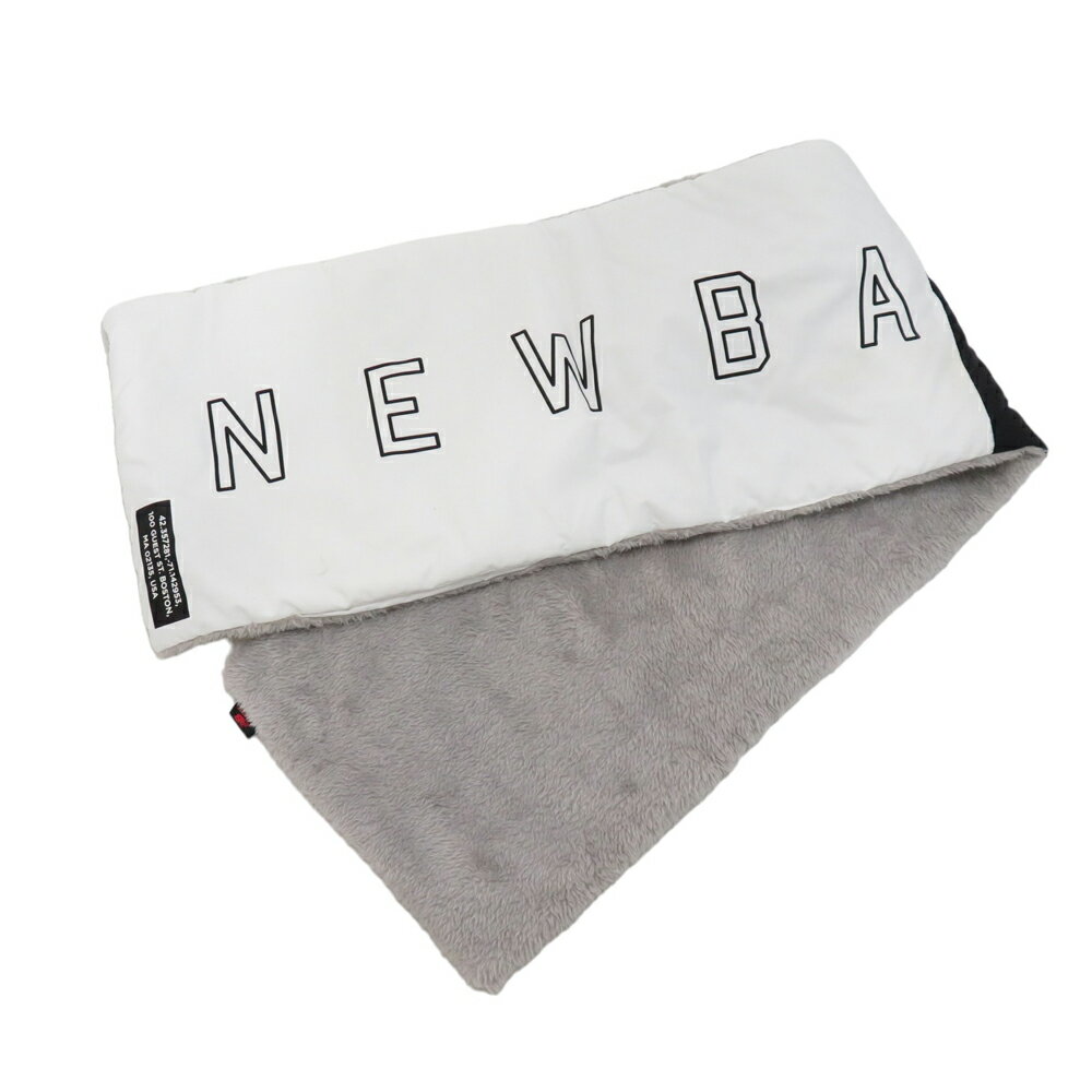 NEW BALANCE GOLF ニューバランスゴルフ ボア ネックウォーマー マフラー グレー系 FR 【中古】ゴルフウェア