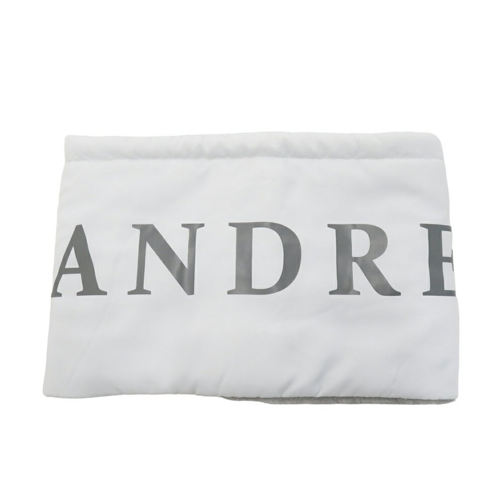 ST ANDREWS セントアンドリュース 2022年モデル タフタ ネックウォーマー ロゴ ホワイト系 【中古】ゴルフウェア