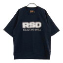 ROUGH SWELL ラフアンドスウェル 2023年モデル 半袖Tシャツ ネイビー系 L 【中古】ゴルフウェア メンズ