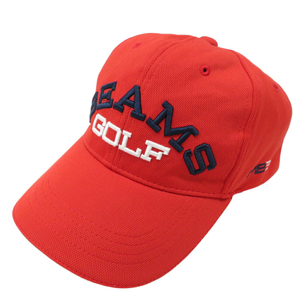 BEAMS GOLF ビームスゴルフ キャップ レッド系 FREE 【中古】ゴルフウェア