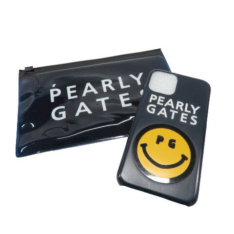 PEARLY GATES パーリーゲイツ iPhoneケース ネイビー系 【中古】ゴルフウェア