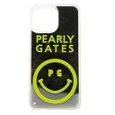 PEARLY GATES パーリーゲイツ 2022年 iPhoneカバー 13 Pro max用 ブラック系 【中古】ゴルフウェア