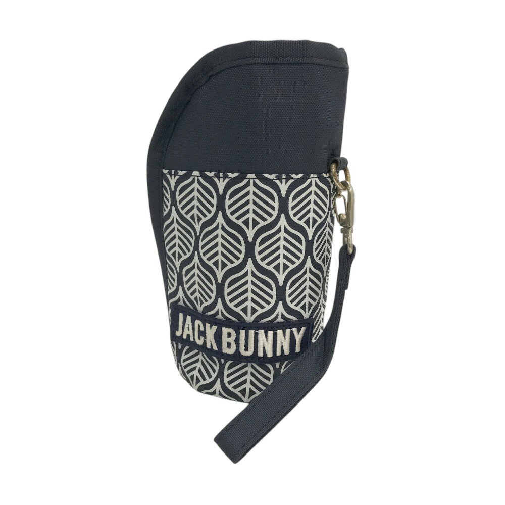 JACK BUNNY ジャックバニー 保冷ドリンクホルダー 総柄 ネイビー系 【中古】ゴルフウェア