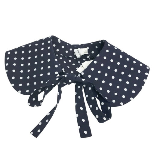 COMME des GARCONS コムデギャルソン NI-V001 付け襟 ドット ネイビー系 【中古】 COMME des GARCONS コムデギャルソン NI-V001 付け襟 ドット ネイビー系 【中古】