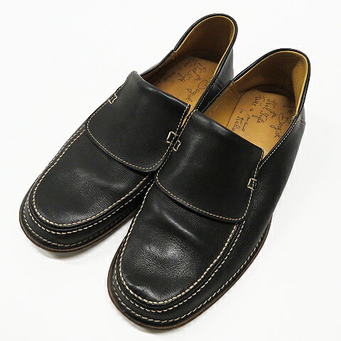 Borgioli ボルジョーリ レザーローファー ブラック系 40 【中古】メンズ