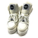 BUFFALO LONDON バッファローロンドン Platform Sneakers 厚底スニーカー ホワイト系 38 【中古】レディース