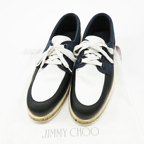 JIMMY CHOO ジミーチュウ コルクソール シューズ ホワイト系 42 【中古】メンズ 1