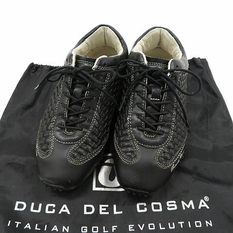 DUCA DEL COSMA デュカ デル コスマ ゴルフシューズ ブラック系 37 【中古】ゴルフウェア レディース 1