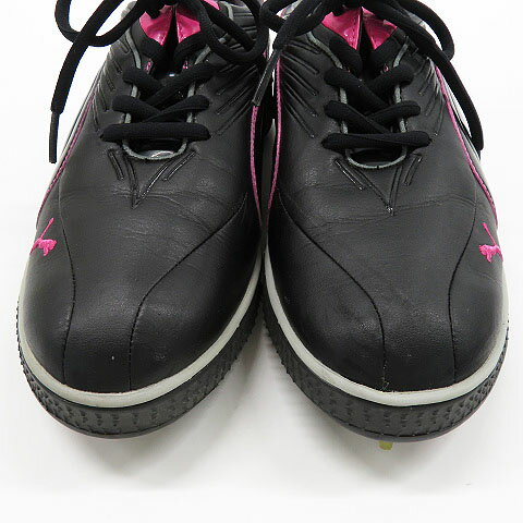 PUMA GOLF プーマゴルフ 185623 03 セルヴァーサ ゴルフシューズ ブラック系 23.5 【中古】ゴルフウェア レディース