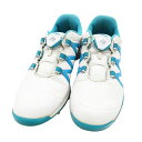 ADIDAS GOLF アディダスゴルフ Q44746 シューズ WOアディパワー ブースト ボア ホワイト系 22.5cm 【中古】ゴルフウェア レディース