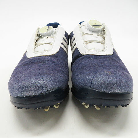 ADIDAS GOLF アディダスゴルフ Q44843 DRIVER BOA LTD ゴルフシューズ ネイビー系 22.5 【中古】ゴルフウェア レディース