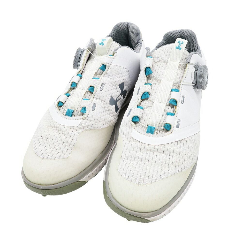 UNDER ARMOUR アンダーアーマー ゴルフシューズ FADE RST BOA ホワイト系 23 【中古】ゴルフウェア レ...