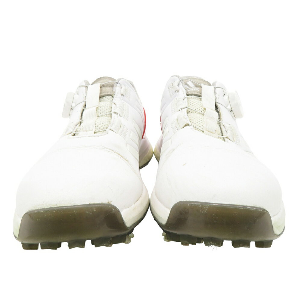 ADIDAS GOLF アディダスゴルフ FW6286 ゴルフシューズ EQT BOA ホワイト系 23.5 【中古】ゴルフウェア レディース