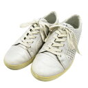 ecco エコー 122133 ゴルフシューズ CASUAL HYBRID2 シルバー系 37 【中古】ゴルフウェア レディース その1