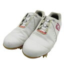 FOOT JOY フットジョイ 94836S ゴルフシューズ DNA BOA ホワイト系 6W 【中古】ゴルフウェア レディース