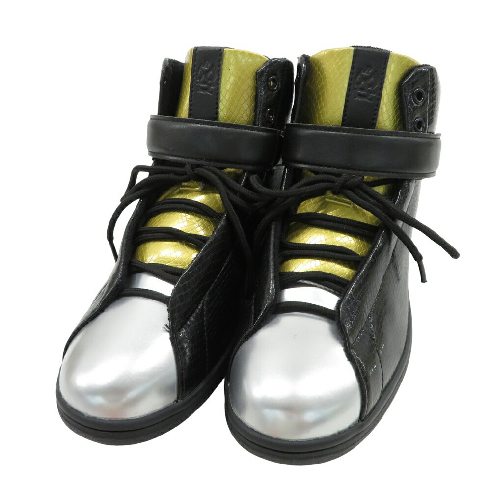 RUSSELUNO ラッセルノ RS-62814 Luxy Middle スパイクレスゴルフシューズ ブラック系 25cm 【中古】ゴルフウェア メンズ