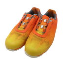 FOOT JOY フットジョイ 98008J スパイクレスゴルフシューズ emPOWER グラデーション柄 オレンジ系 24.0 【中古】ゴルフウェア レディー...
