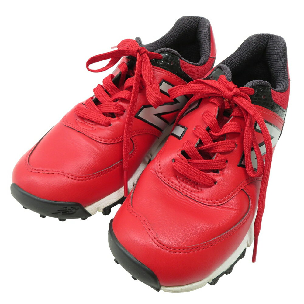 NEW BALANCE GOLF ニューバランスゴルフ MGS574RD ゴルフシューズ スパイクレス レッド系 23.0cm 【中...