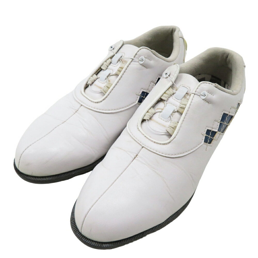 FOOT JOY フットジョイ 98624J ゴルフシューズ Extra comfort BOA ホワイト系 22.5 【中古】ゴルフウェア レディース