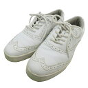 PEARLY GATES パーリーゲイツ 053-6292906 ゴルフシューズ ホワイト系 24.0cm 【中古】ゴルフウェア レディース