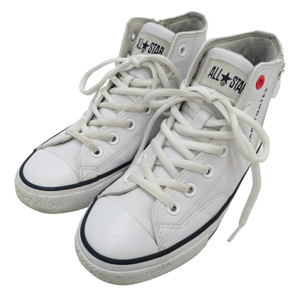 PEARLY GATES パーリーゲイツ × CONVERSE 2022年モデル スパイクレスゴルフシューズ ALL STAR GF Z ホワイト系 22.5 【中古】ゴルフウェア レディース