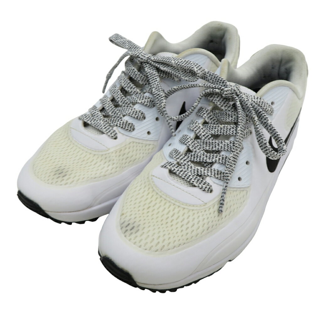 NIKE GOLF ナイキゴルフ CU9978-101 2021年モデル AIR MAX90 スパイクレスシューズ ホワイト系 27.5cm 【中古】ゴルフウェア メンズ