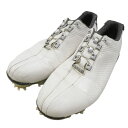 FOOT JOY フットジョイ 53486J DNA BOA ゴルフシューズ ホワイト系 26cm 【中古】ゴルフウェア メンズ