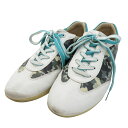 ecco エコー 120643228616 ゴルフシューズ カモフラ柄 カーキ系 EU38 【中古】ゴルフウェア レディース
