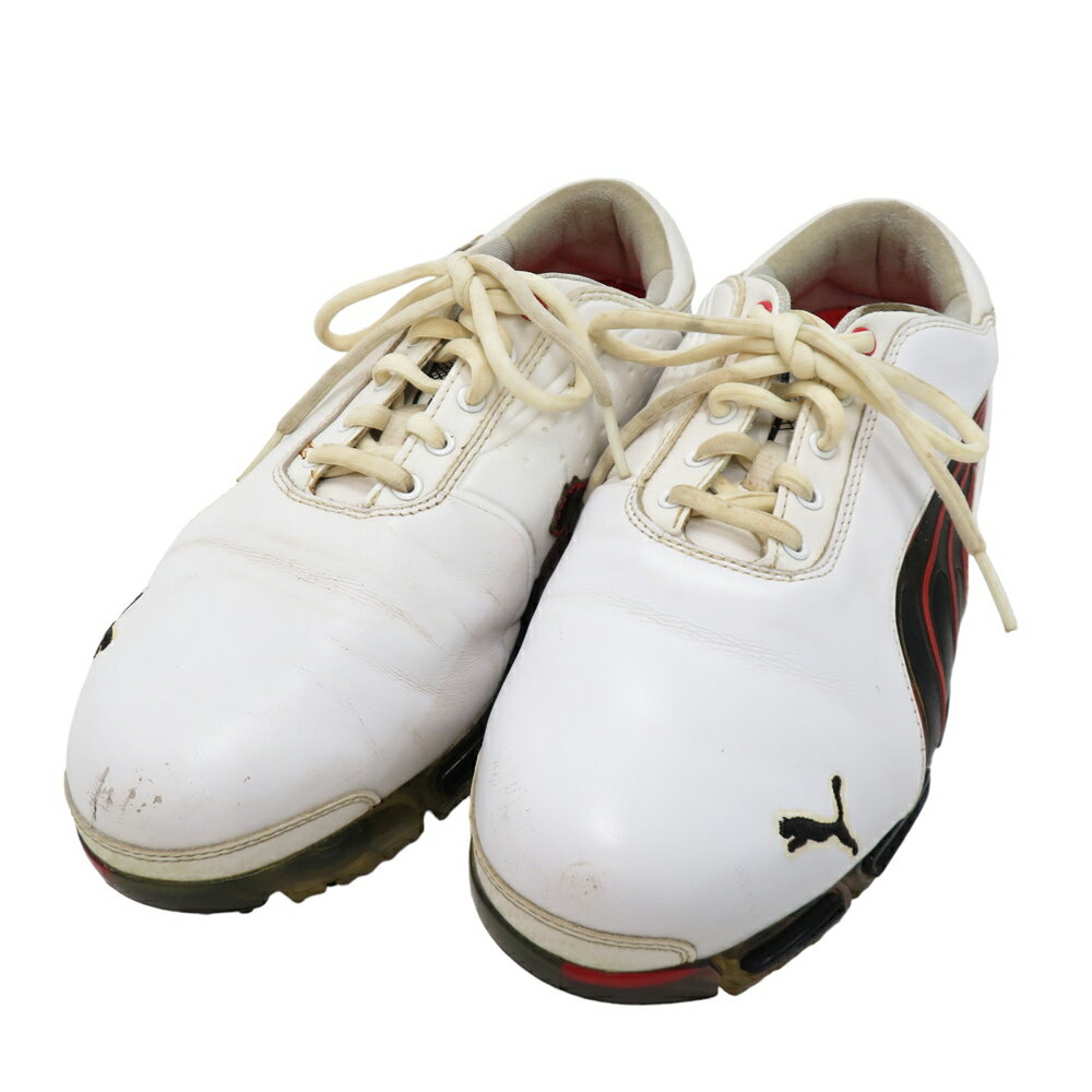 PUMA GOLF プーマゴルフ 186261 02 セル スーパーフュージョン ゴルフシューズ ホワイト系 26 【中古】ゴルフウェア メンズ