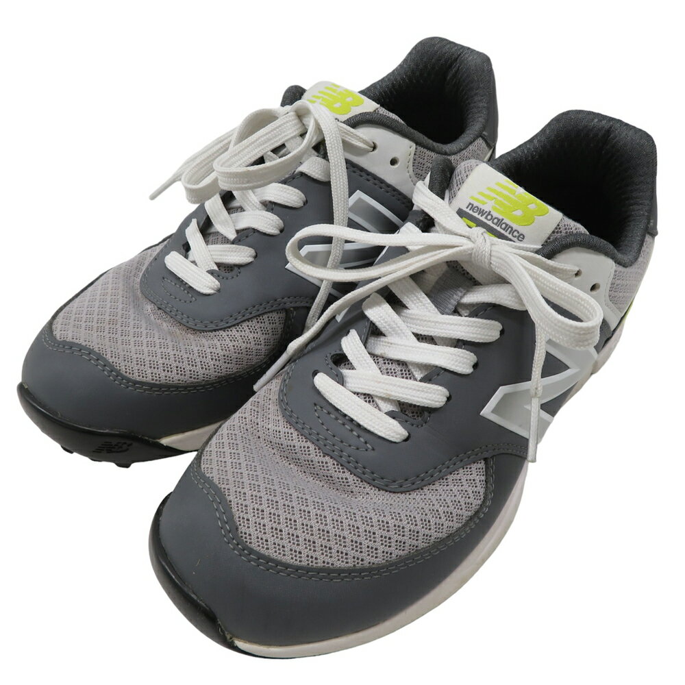 NEW BALANCE GOLF ニューバランスゴルフ UGS574GL スパイクレス シューズ グレー系 23.5 【中古】ゴルフウェア レディース